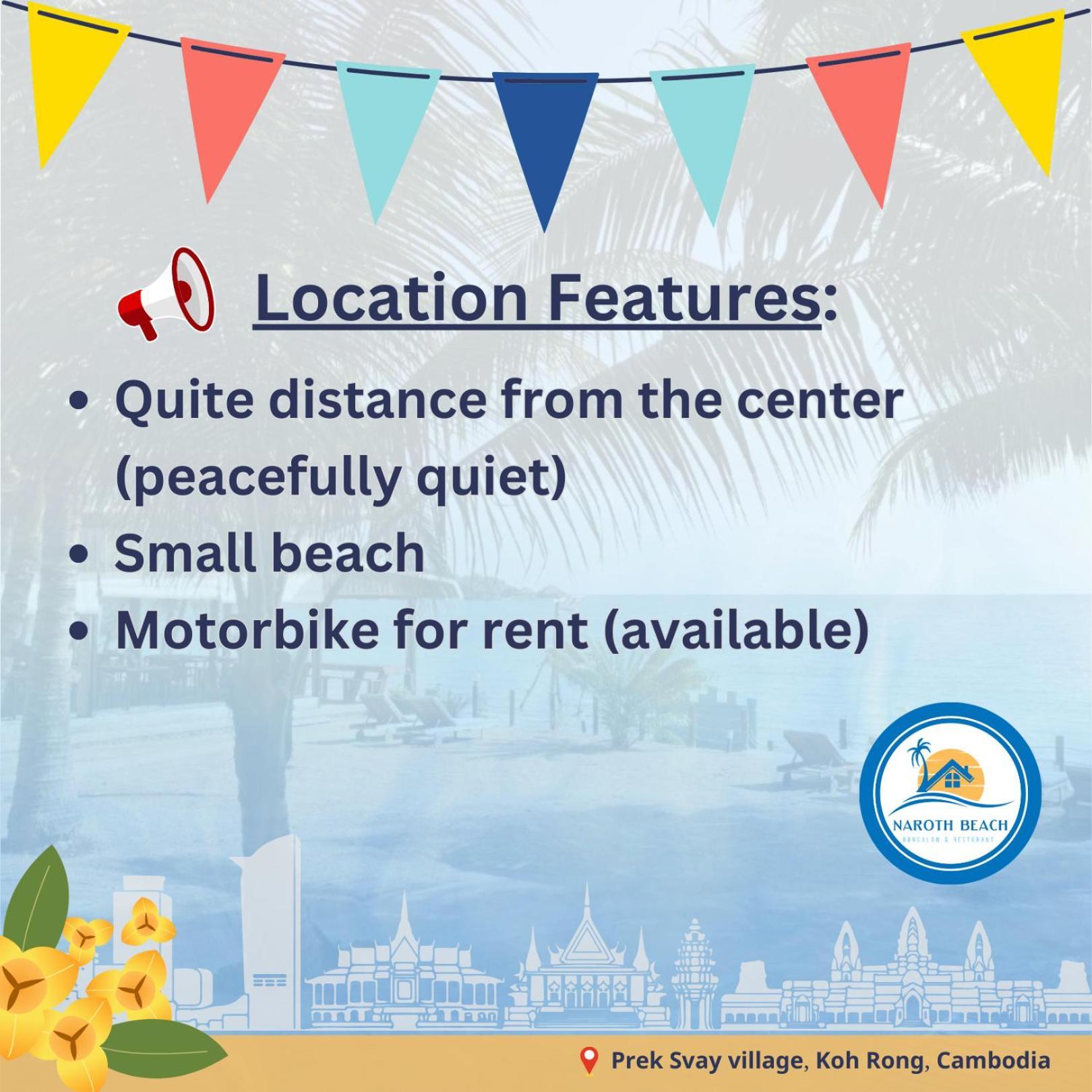 Naroth Beach Bungalow Prek Svay Village Luaran gambar